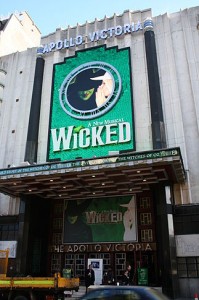 Apollo Victoria Theatre showing Wicked